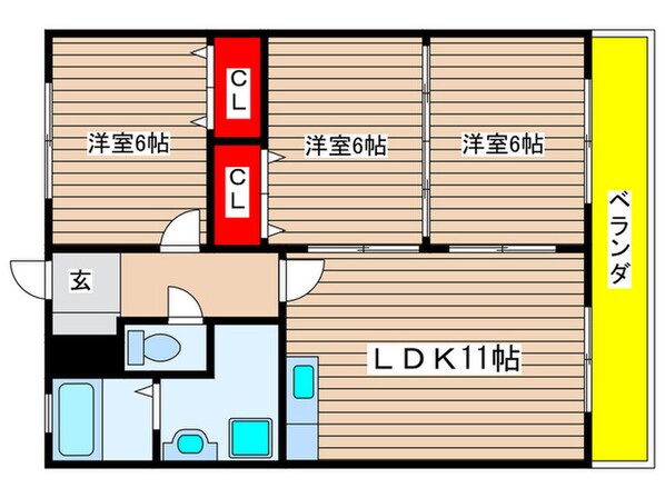 シンシア２の物件間取画像